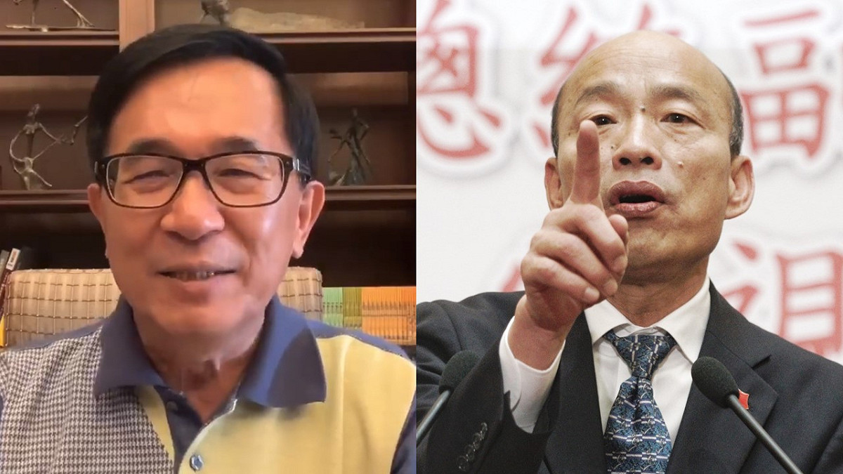 針對韓國瑜喊話當選後要重啟特偵組，陳水扁直言，若韓想藉此挽救民調「其實門都沒有！」 圖：新頭殼合成