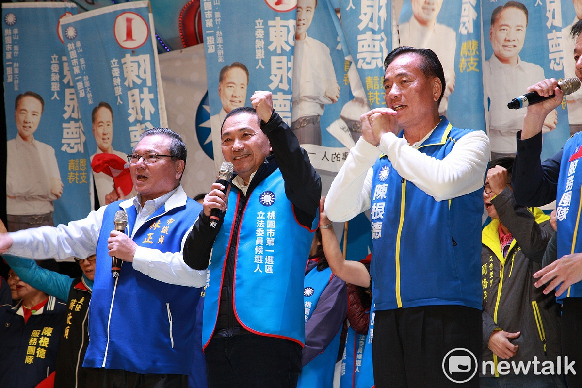 侯友宜認為陳根德當選，新北也能同時受惠，新北與桃園才能真正的發展和進步。  圖：林昀真／攝