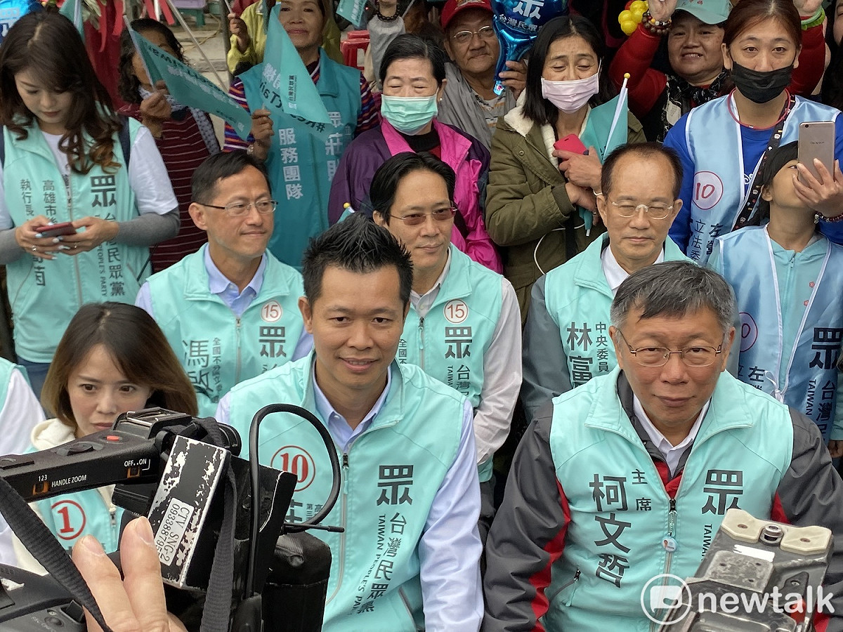 民眾黨黨主席柯文哲出席莊貽量的造勢場。 圖：周煊惠 ／攝