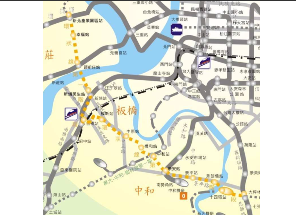 環狀線第一階段圖 圖：交通部/提供