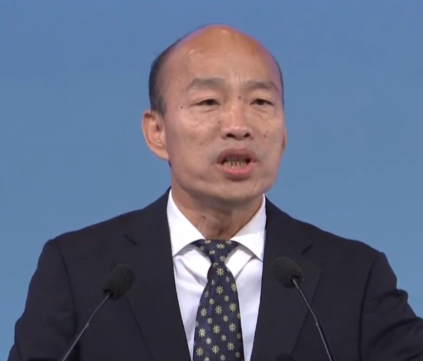 韓國瑜直接當面嗆「謝謝蘋果日報的提問，完全反映蘋果日報這種沒有水準的媒體。」 圖：翻攝自YOUTUBE （資料照）