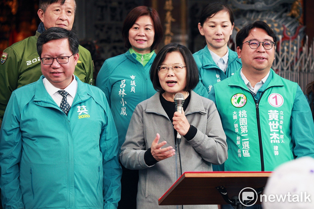 蔡英文酸韓國瑜選舉選到現在，只剩3個策略。 圖：林昀真/攝