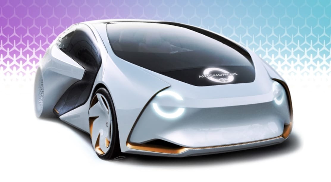 日本豐田（Toyota）研發出導入AI虛擬助理的電動自駕概念車「Concept-i」。 圖：截取自豐田官網