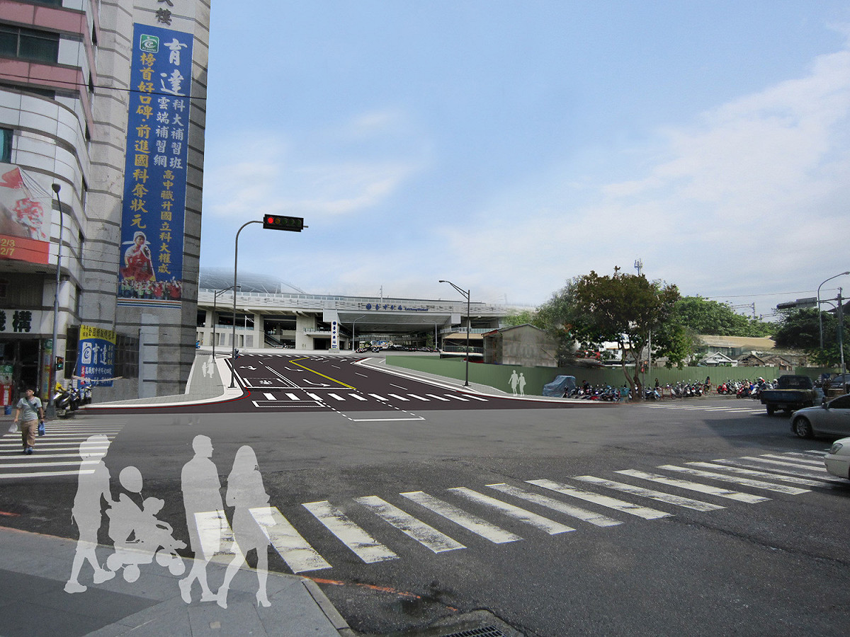 大智路打通後模擬圖。 圖:台中市政府/提供