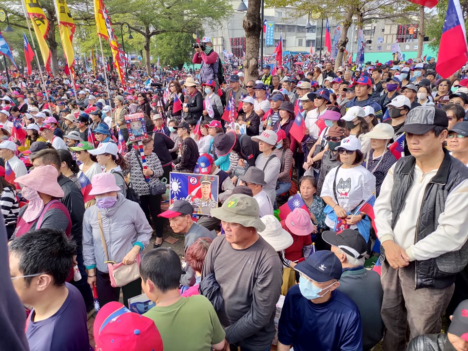 國民黨於台南歸仁文化中心舉辦造勢。 圖：黃建豪/攝