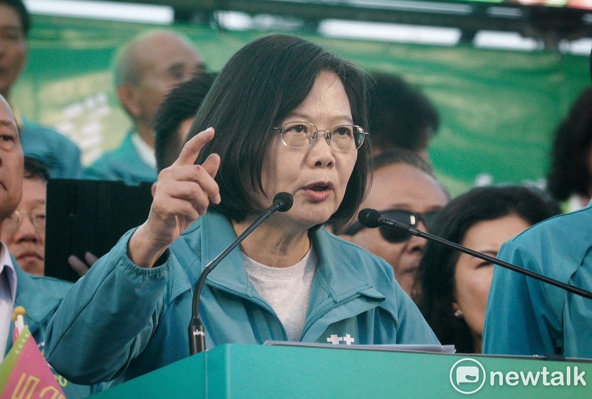 民進黨緦統候選人蔡英文。 圖：張良一/攝