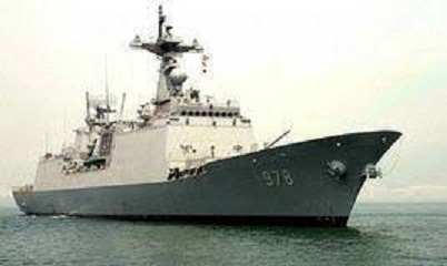 韓國海軍「王建」號驅逐艦。 圖 : 翻攝自百度百科