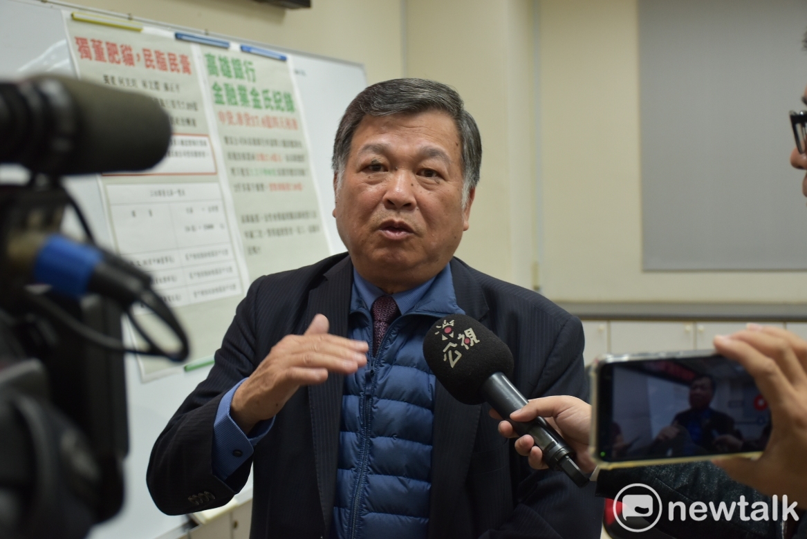 高雄銀行董事長朱潤逢表示已提告前總座王進安，後續也不排除連常董和獨董一起移送。 圖：孫家銘/攝