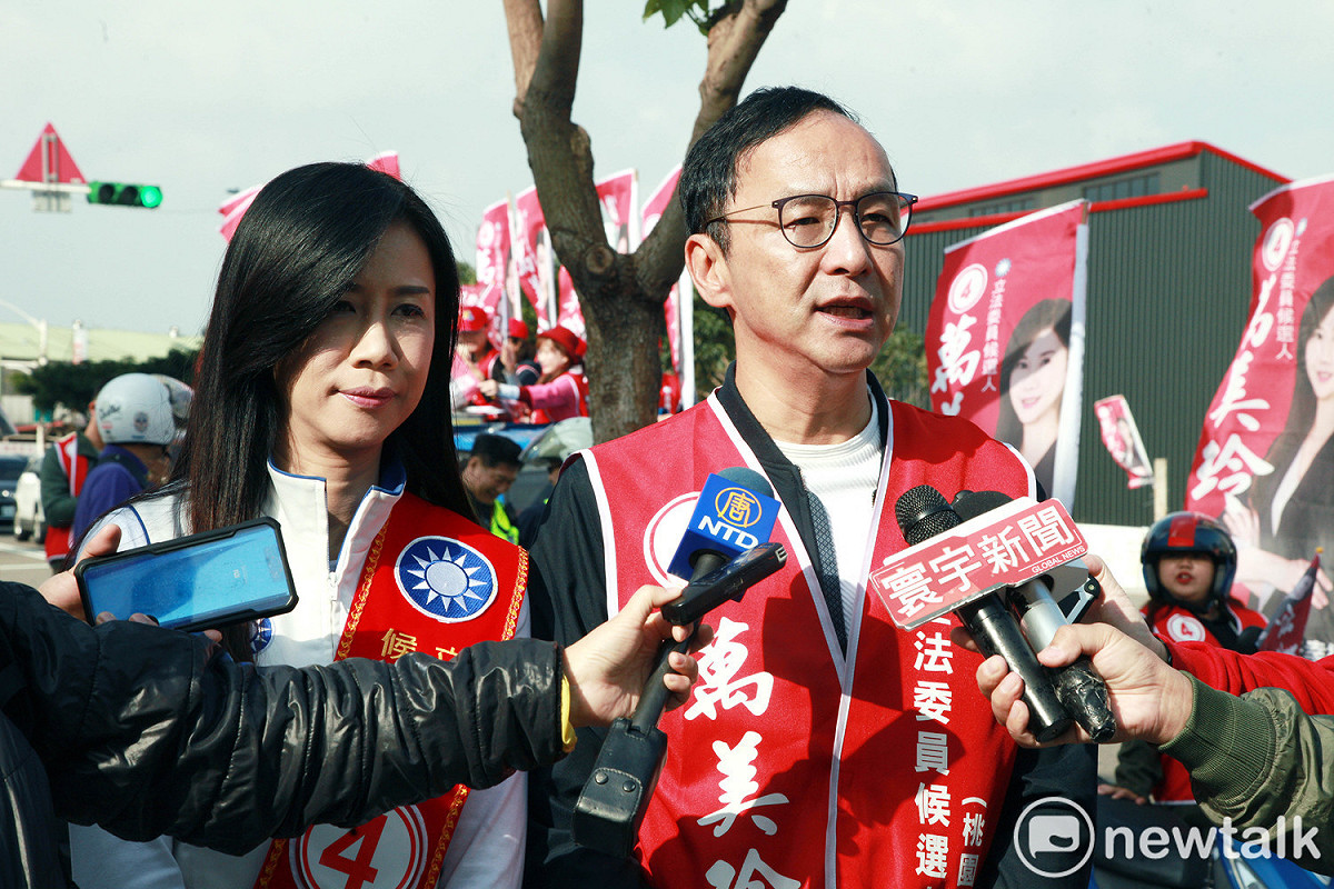 朱立倫回嗆蔡英文，認為民進黨的選戰策略才是在製造對立與仇恨。 圖：林昀真／攝