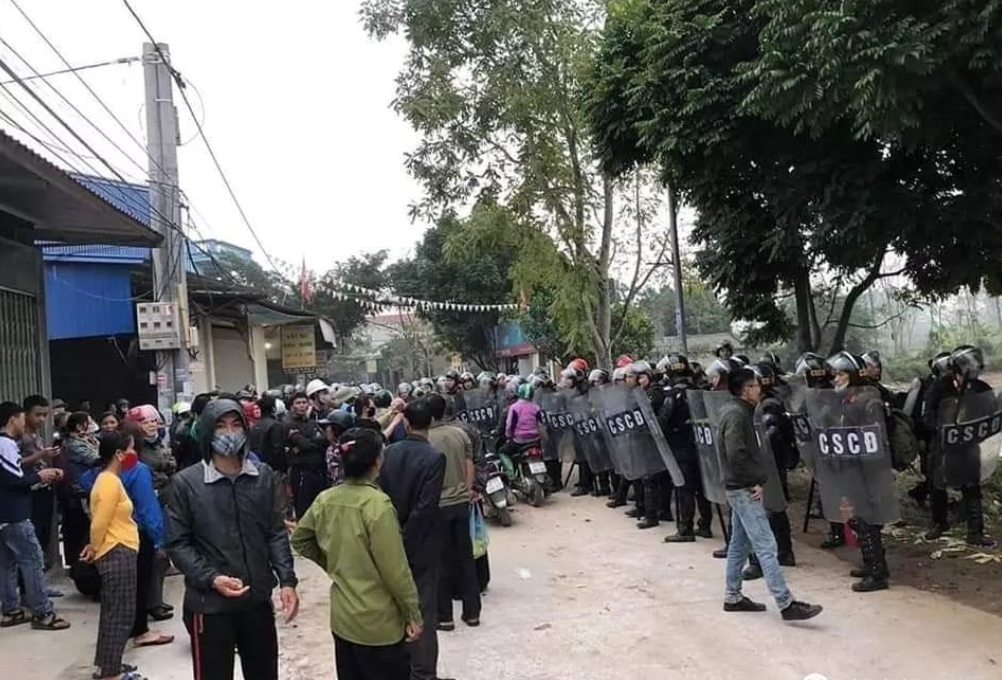 越南首都河內於9日凌晨發生一起衝突。 圖：翻攝自「越南投資網」