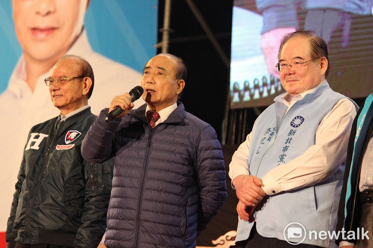 前立法院長王金平出席國民黨新北勝選之夜。 圖：黃建豪/攝