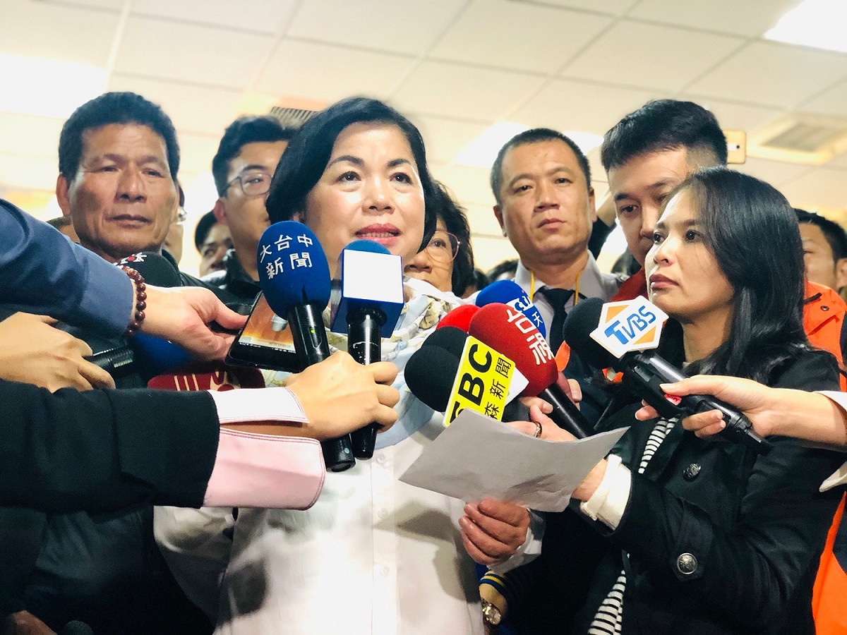 楊瓊瓔感謝選民支持，讓她重返立院。 楊瓊瓔競總/提供