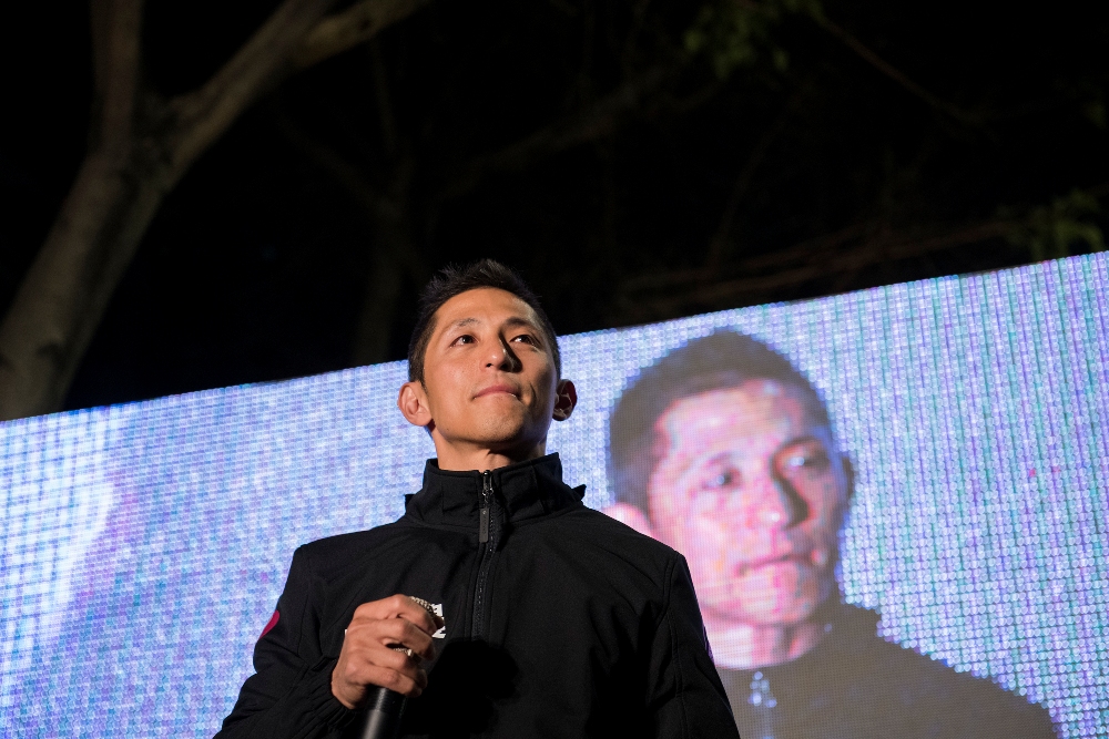 吳怡農發表敗選感言。 圖：吳怡農辦公室提供
