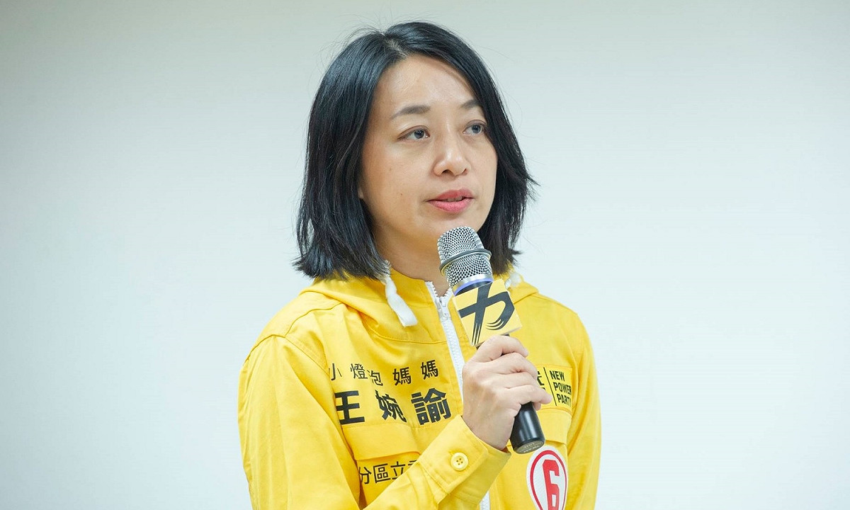 小燈泡母親王婉諭。 圖：時代力量/提供