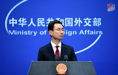 中國外交部發言人跳針式地強調，希望有關國家切實恪守一個中國原則，不與台灣地區發展任何官方關係。 圖：翻攝自中國外交部官網