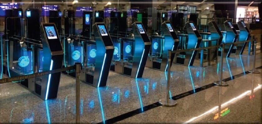 桃園機場第三代自動查驗通關系統。 圖：內政部/提供