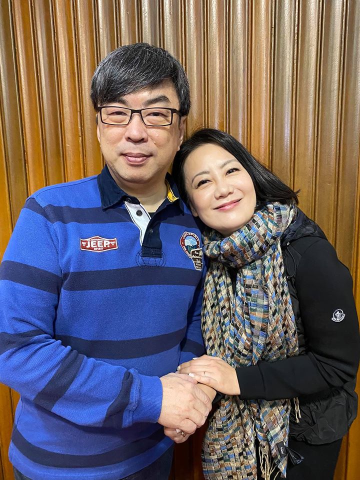 段宜康與吳思瑤今日於議場合影。 圖/翻攝自吳思瑤臉書