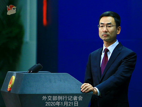 中國外交部發言人耿爽。 圖:中國外交部