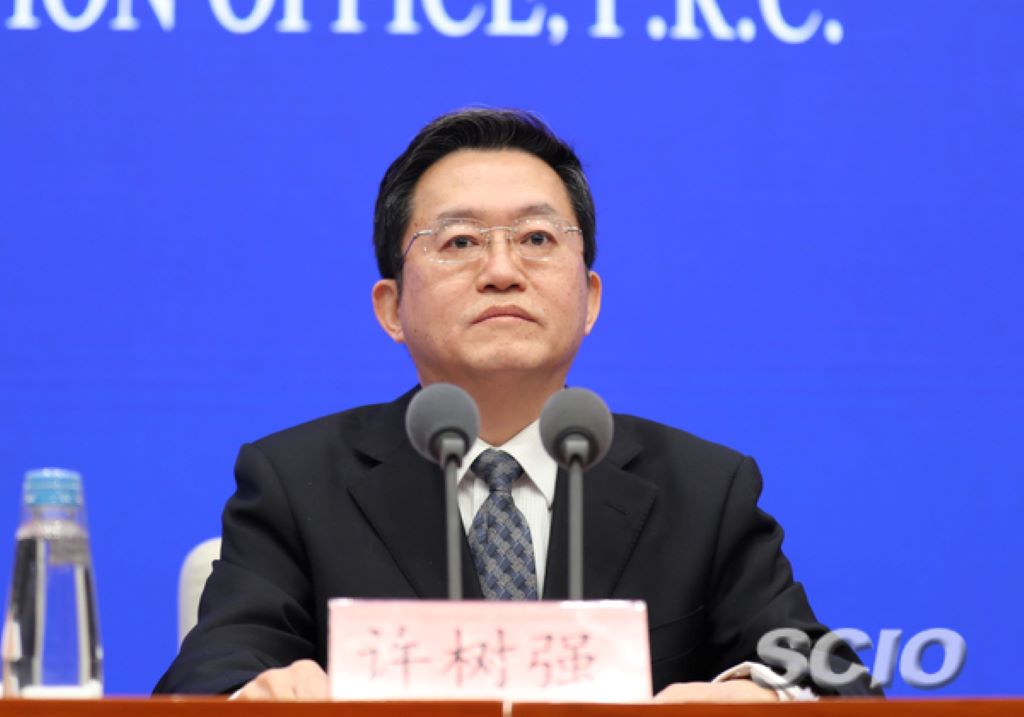 大陸國家衛生健康委員會應急辦公室主任許樹強。 圖：翻攝自中國國務院新聞辦公室