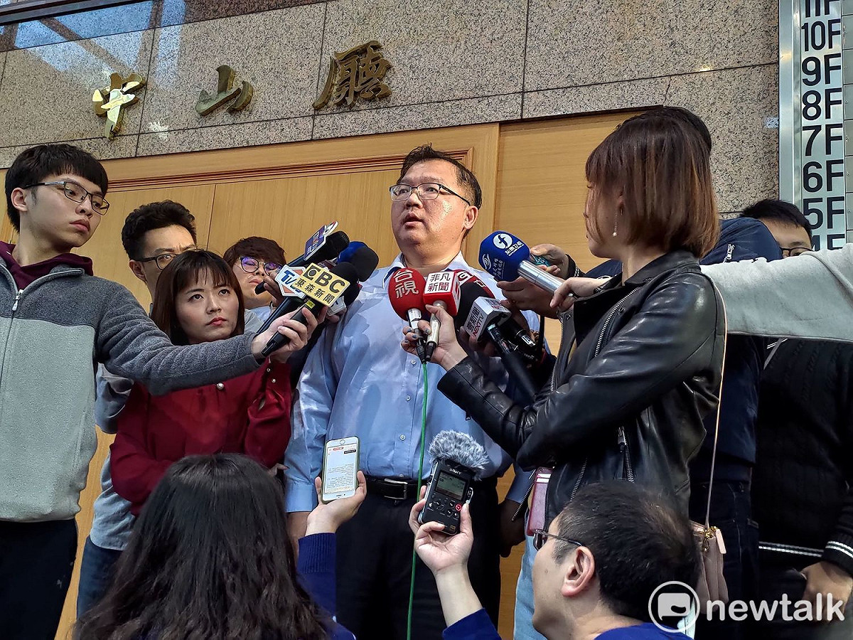 國民黨中常委、新科立委李德維說明中常會討論方向。 圖：黃建豪/攝