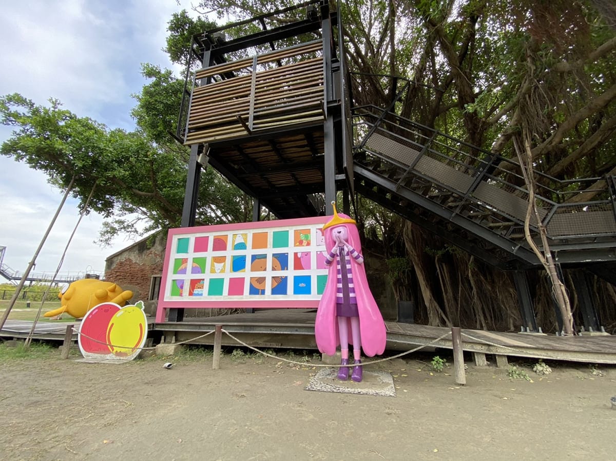 安平樹屋所設的泡泡糖公主十分可愛。 圖：黃博郎／攝