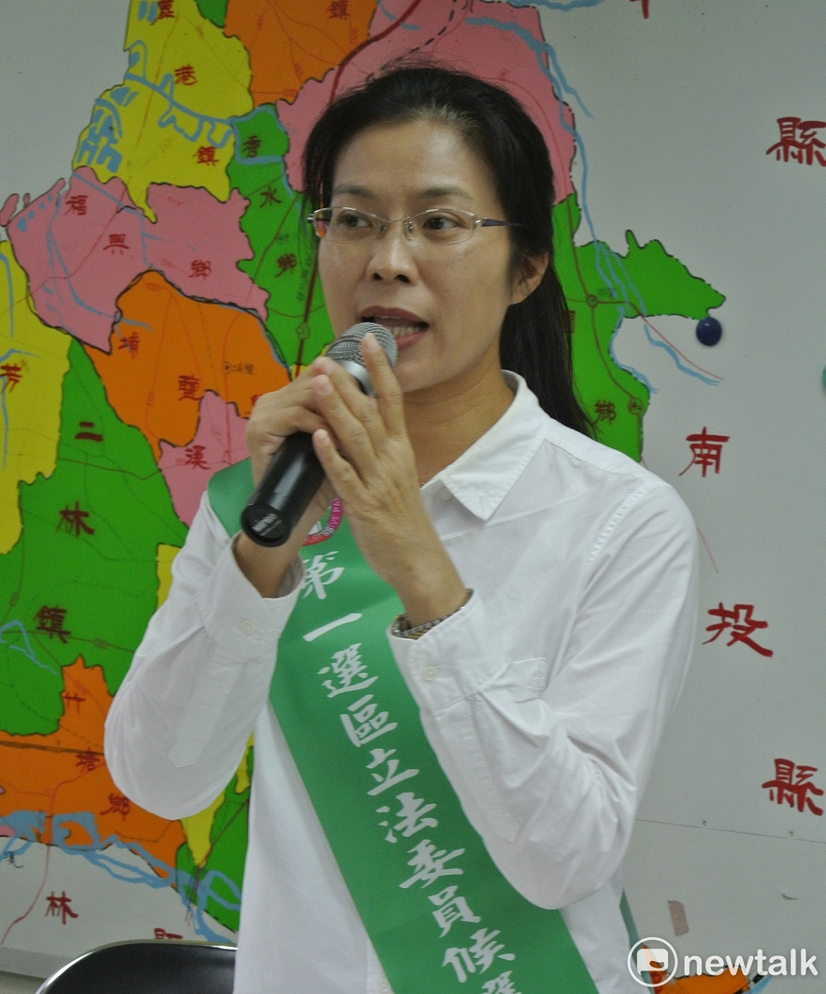 陳秀寶是彰化縣第一選區首位民進黨籍的立委當選人。營 唐復年/攝