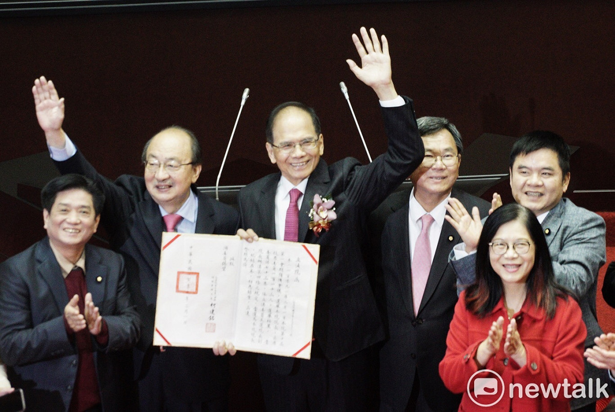 2020年立法院長選舉，游錫堃以73票當選立法院長。 圖：張良一/攝（資料照）