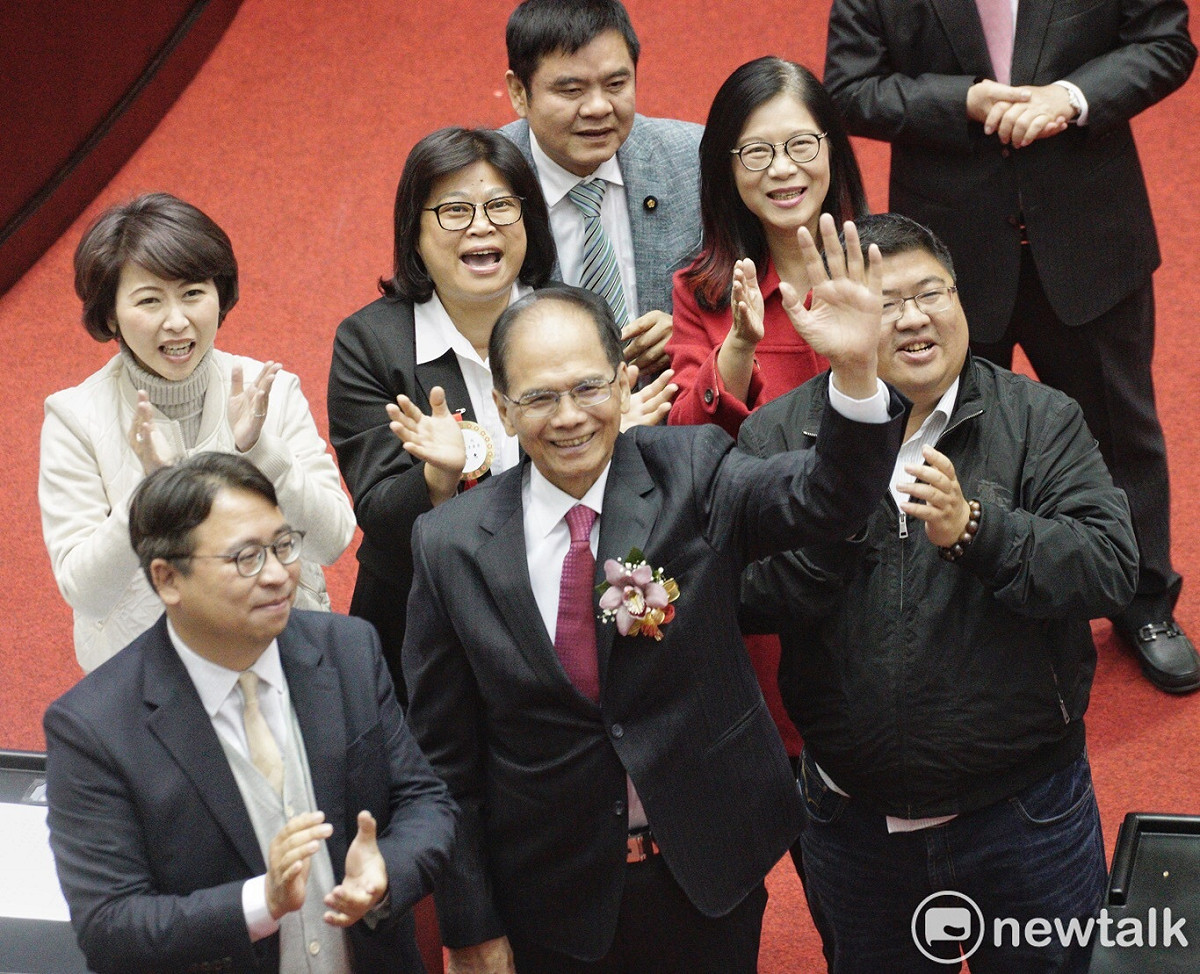 新任立法院長游錫堃。 圖：張良一/攝