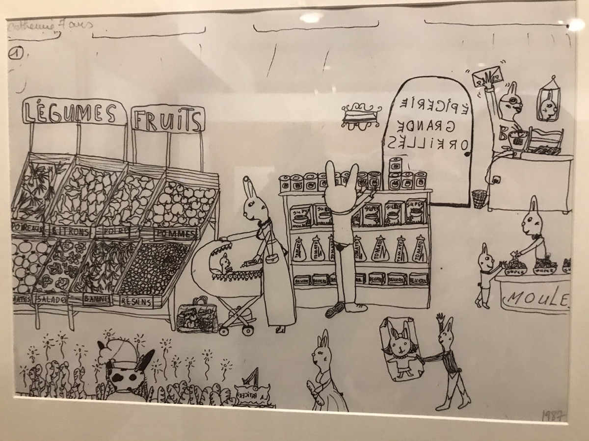 凱瑟琳·梅里斯展出的作品。 圖／蔡筱穎攝