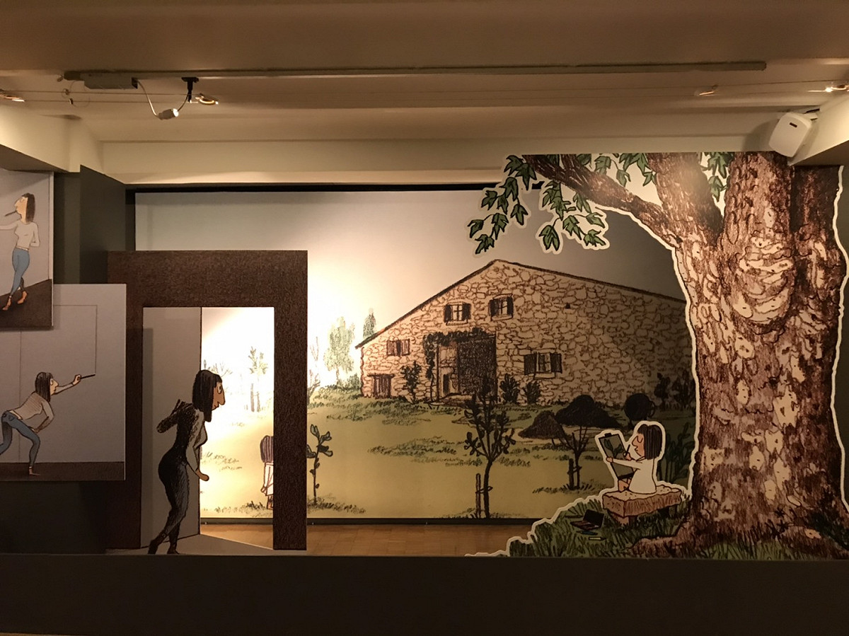 凱瑟琳·梅里斯展出的作品。 圖／蔡筱穎攝