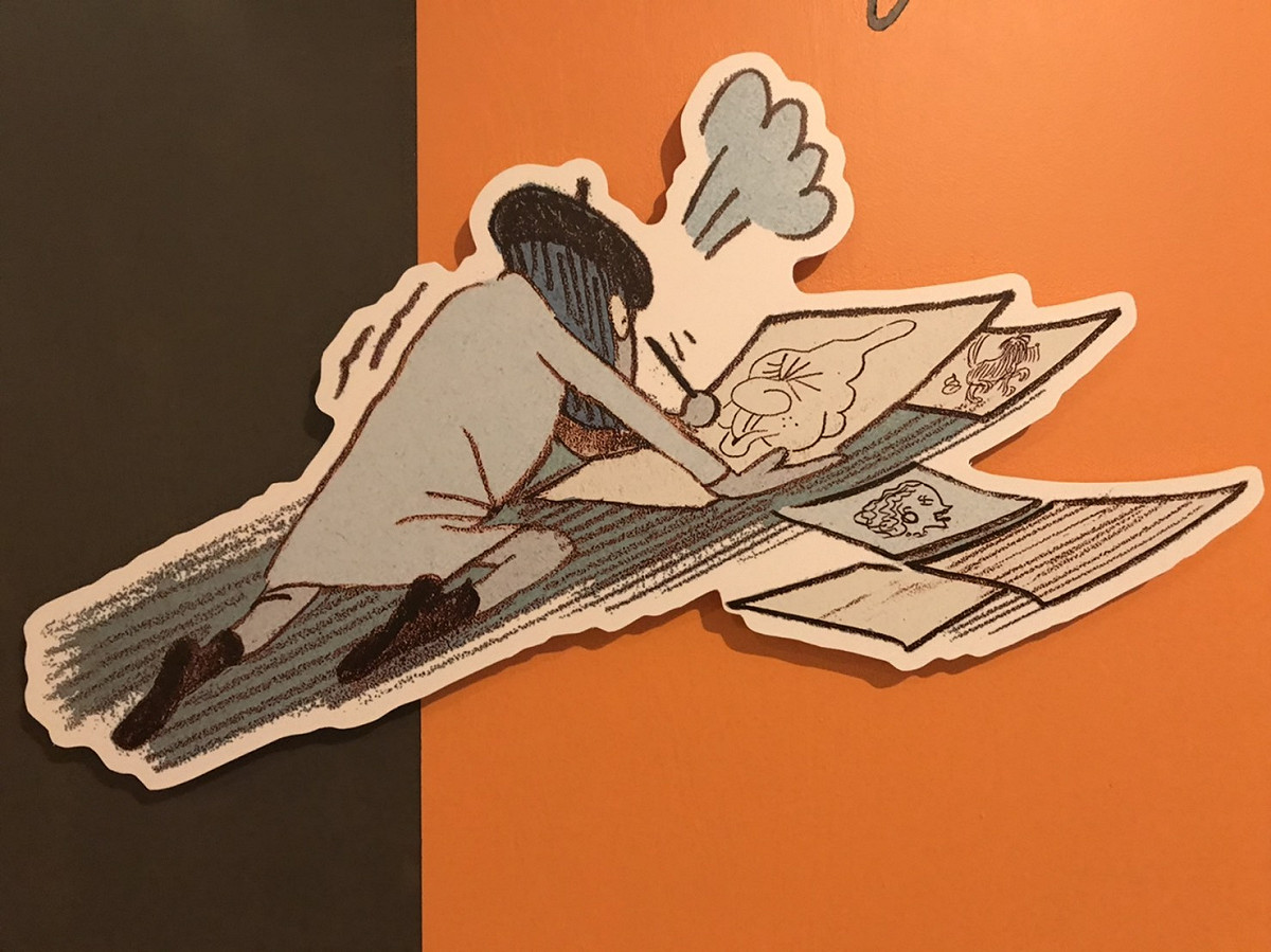 凱瑟琳·梅里斯展出的作品。 圖／蔡筱穎攝