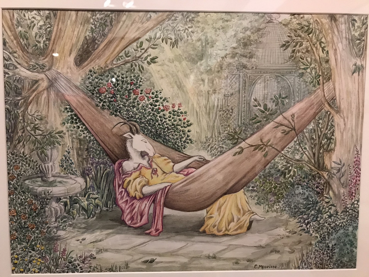 凱瑟琳·梅里斯展出的作品。 圖／蔡筱穎攝