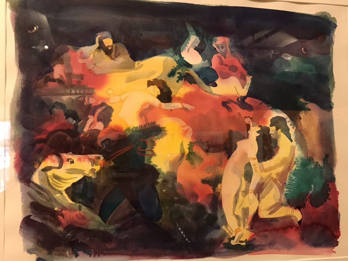 凱瑟琳·梅里斯展出的作品。 圖／蔡筱穎攝