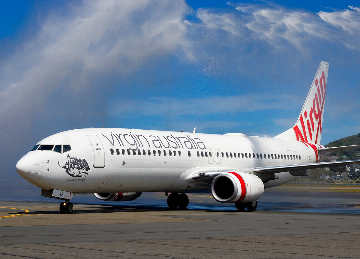 維珍澳洲航空宣布永久停飛香港。 圖：翻攝自Virgin Australia臉書（示意圖）