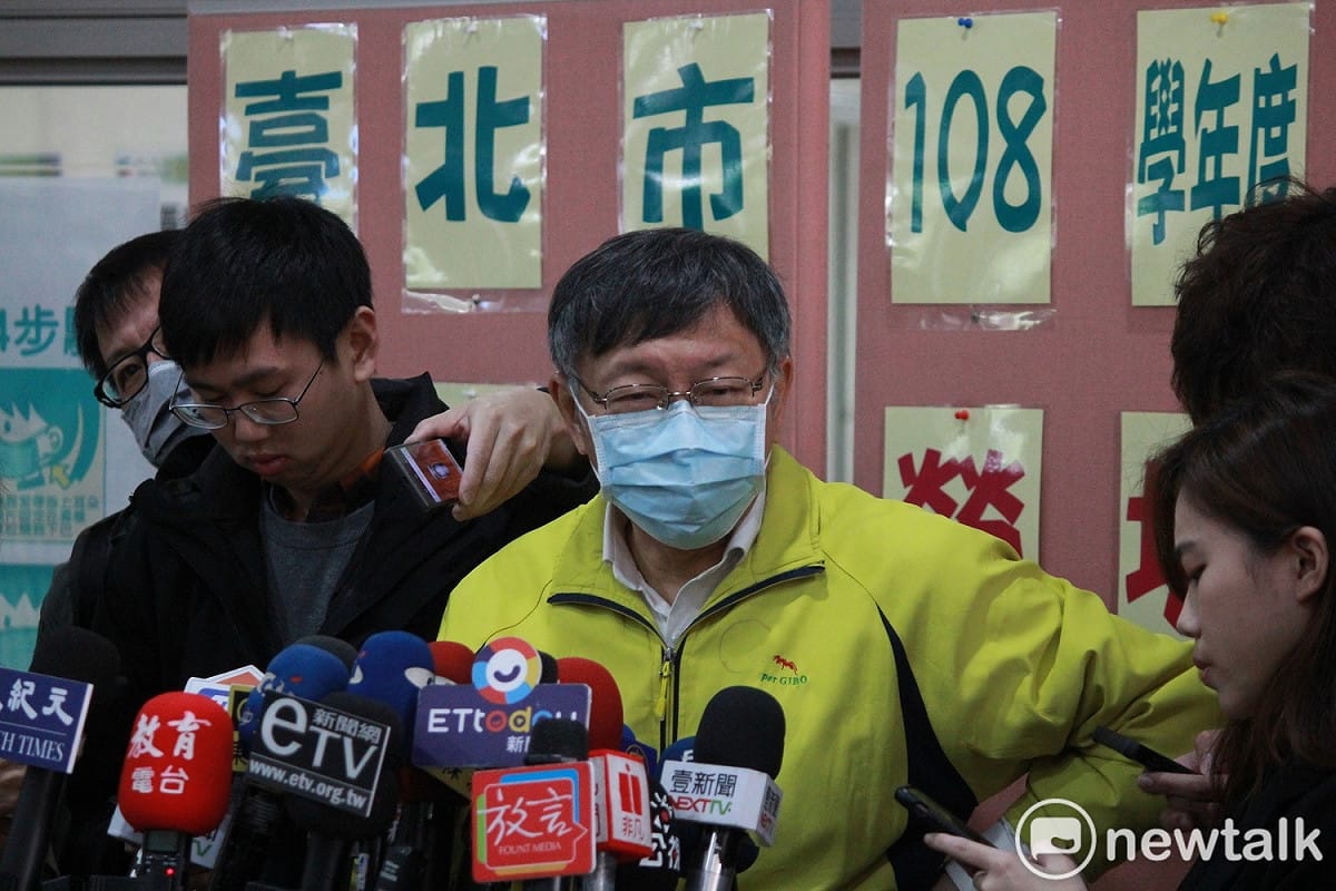 柯文哲認為武漢肺炎疫情「還沒開始」，若出現社區感染，那才是真正的考驗。 圖：林昀真／攝