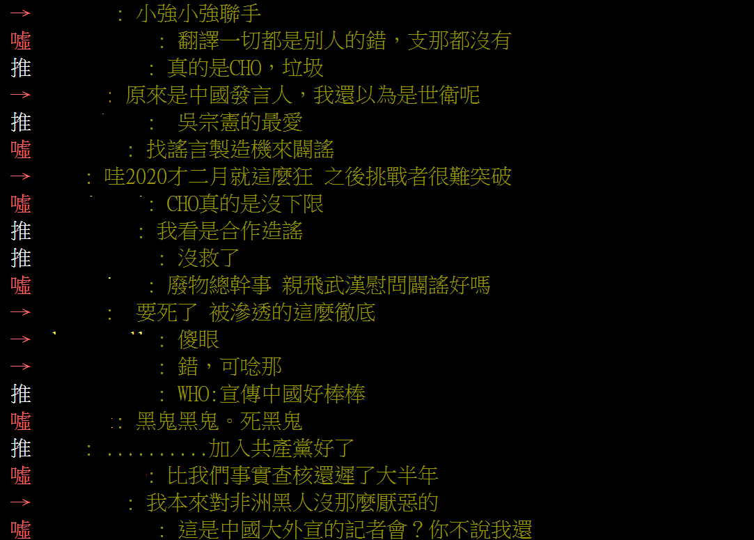 網友強烈反彈，在PTT上熱烈討論，「真的是請鬼拿藥單，譚德塞到底拿了中共多少錢？」 圖：翻攝自PTT