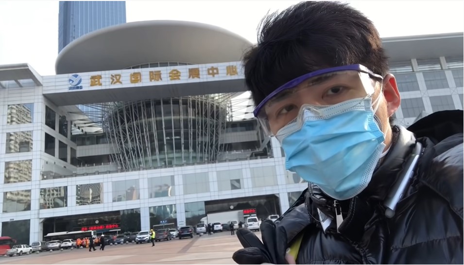 自武漢肺炎疫情爆發，陳秋實拍攝「武漢日記」來紀錄封城的各種面貌。 圖 : 翻攝自陳秋實Youtube