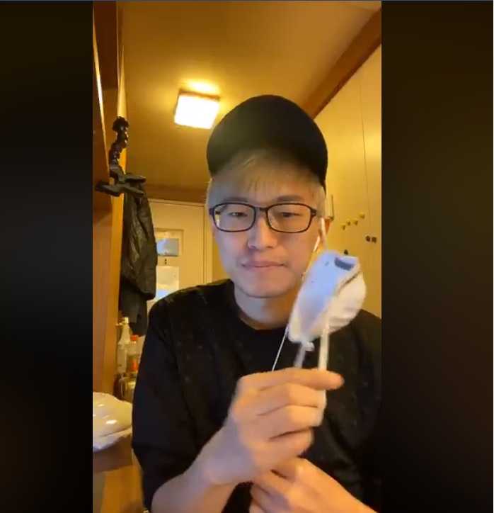 在「鑽石公主號」工作的台灣魔術師陳日昇。 圖：翻攝魔術師陳日昇-視覺的衝擊臉書
