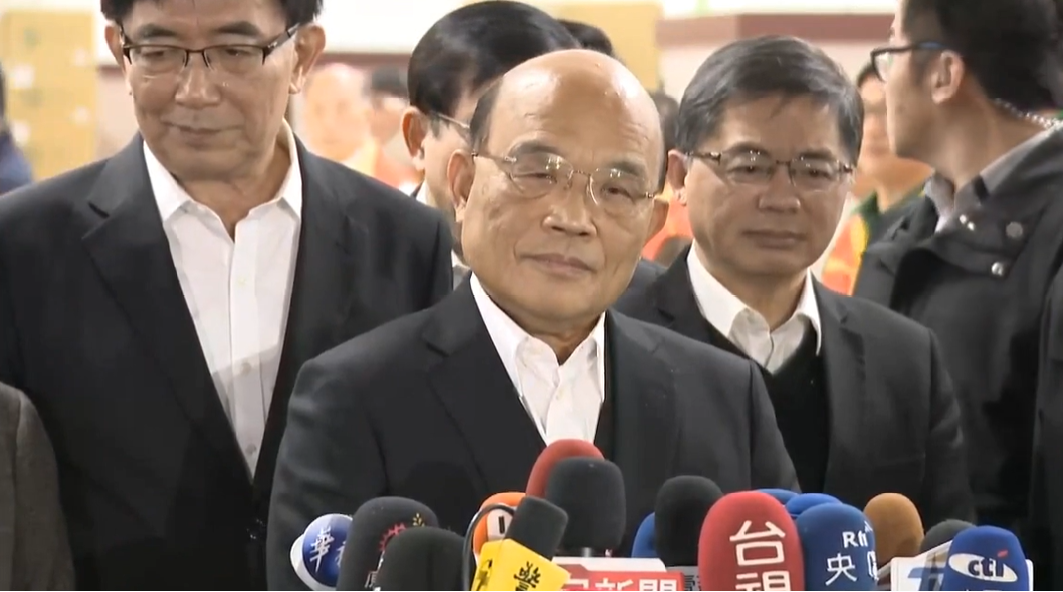 蘇貞昌強調，這次因為中國武漢肺炎疫情，台灣除了受疫情之害外，也受「一中」之害，許多國家不了解而讓台灣牽連受害，「很冤枉」！ 圖：謝莉慧/攝