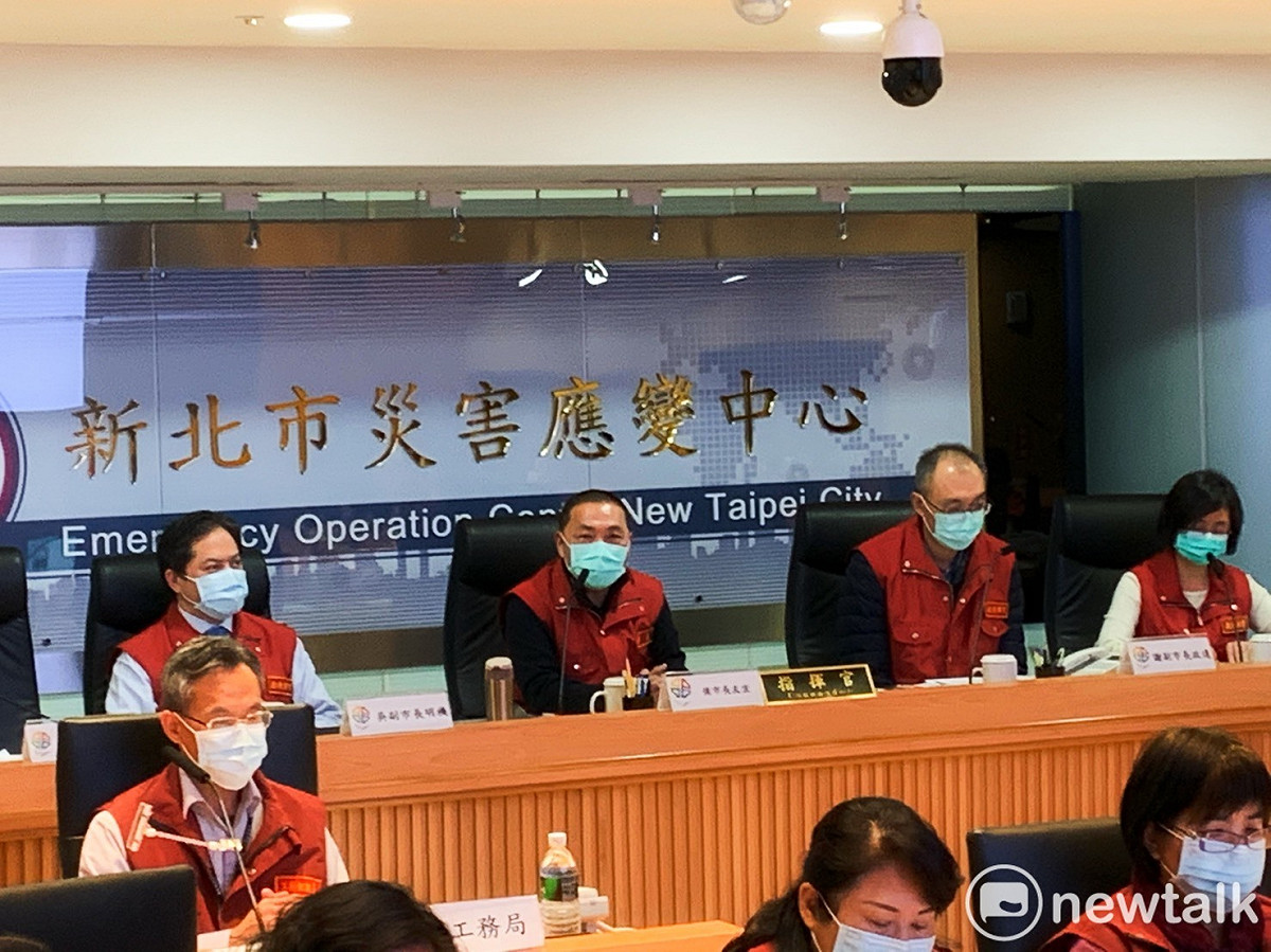 侯友宜表示，除了防疫工作持續進行，市政工作腳步永不停歇。 圖：林昀真／攝