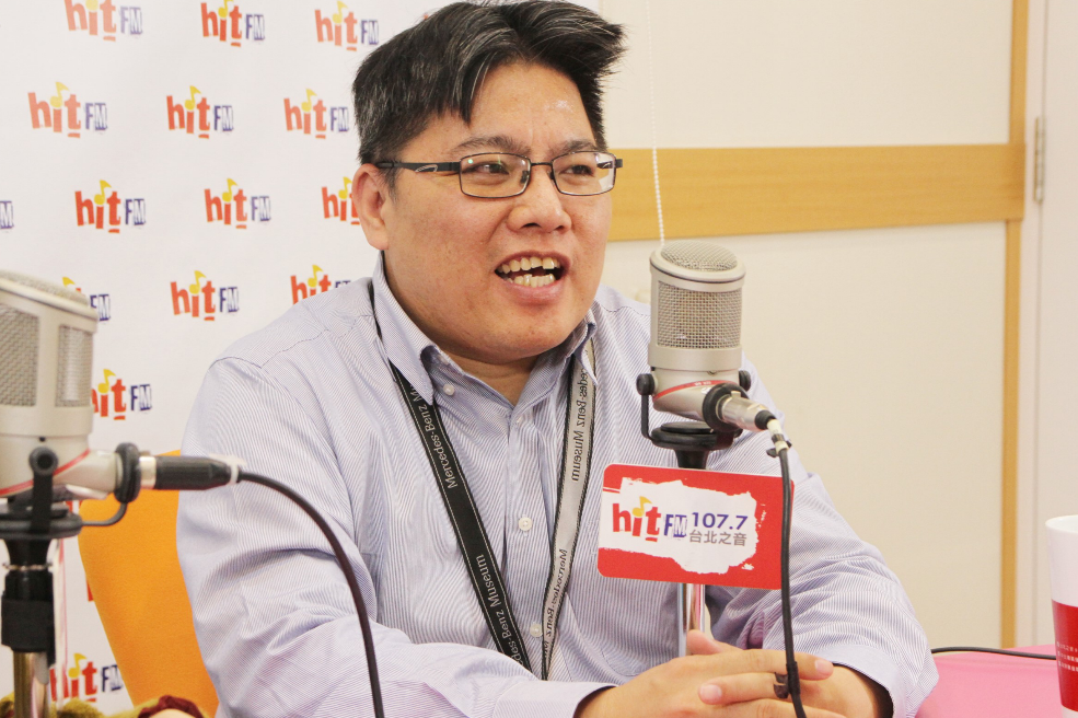 邱顯智今天接受媒體專訪。    圖：Hit Fm《周玉蔻嗆新聞》提供