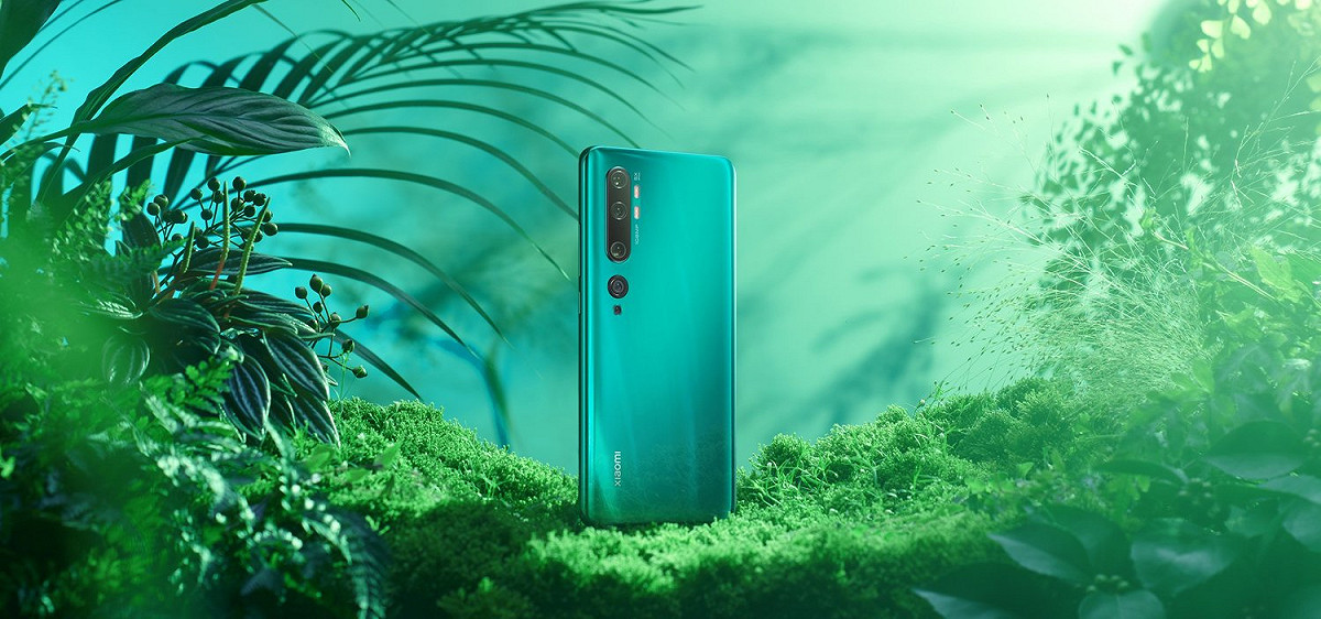 小米去年底發表旗艦手機Note 10 Pro，是全球首款擁有一億畫素六鏡頭的手機。 圖：取自小米官網