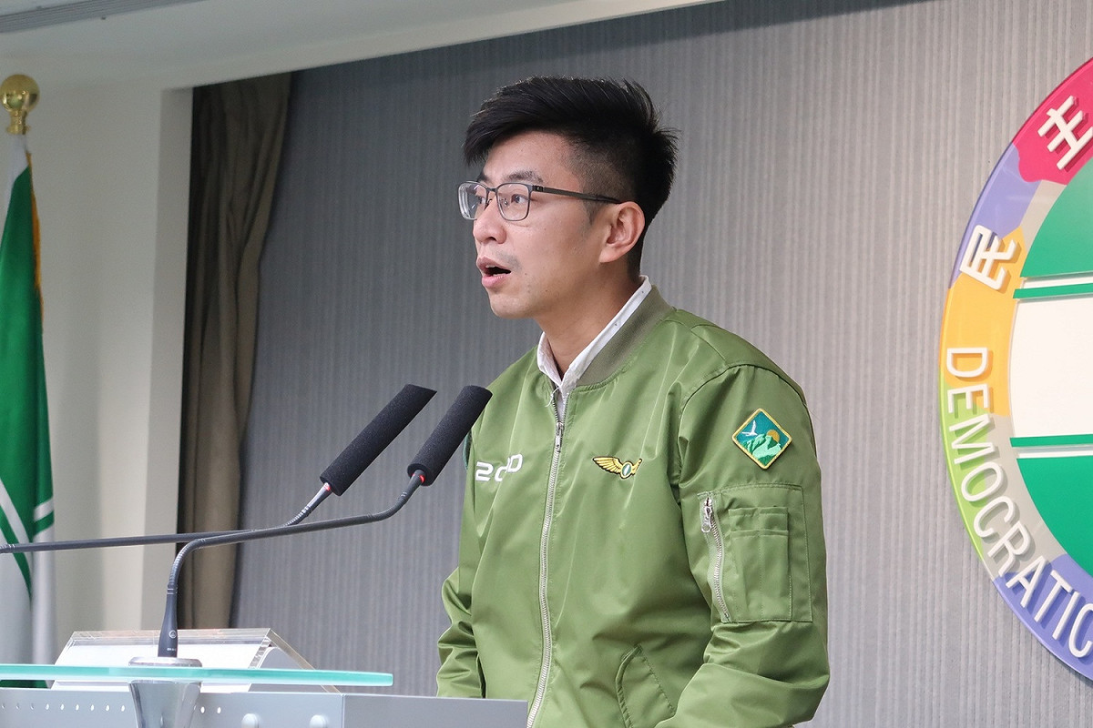 民進黨發言人周江杰。 圖：林朝億/攝（資料照片）