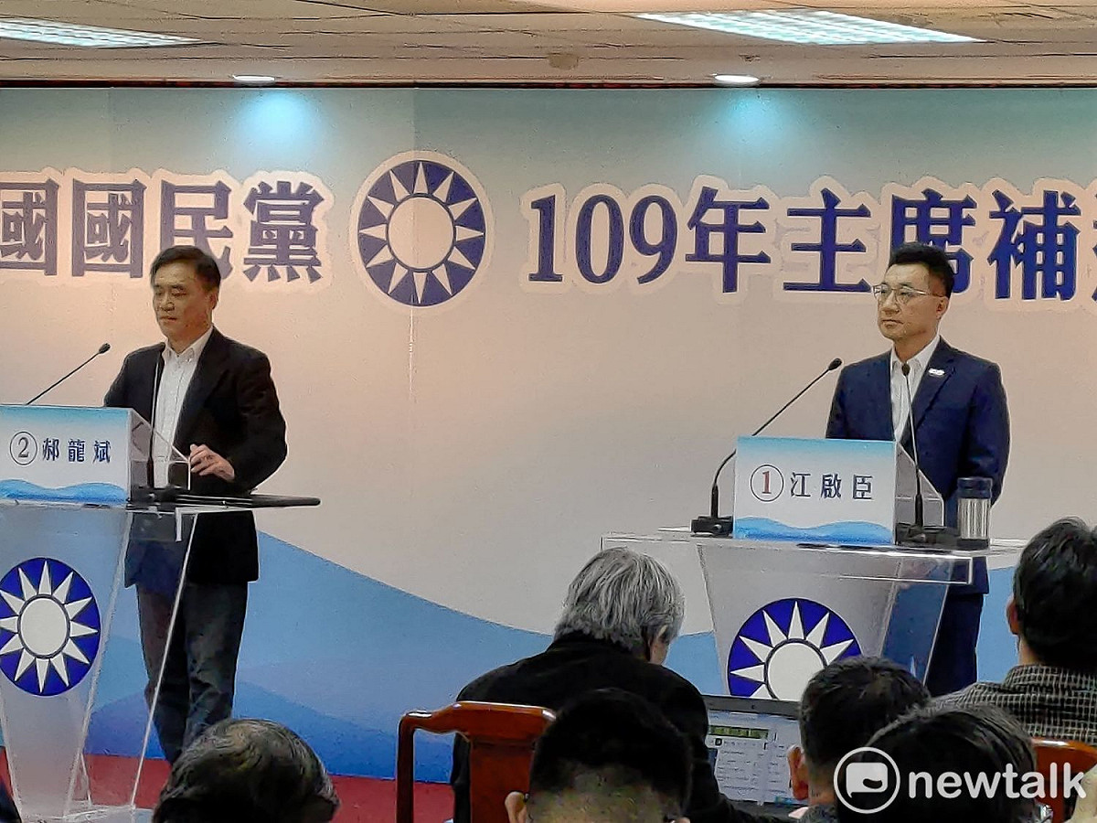 國民黨主席補選政見發表會。 圖：黃建豪/攝