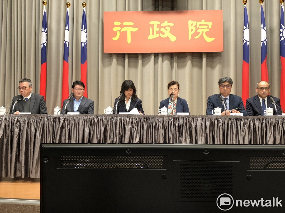 行政院會後記者會。 圖：謝莉慧/攝