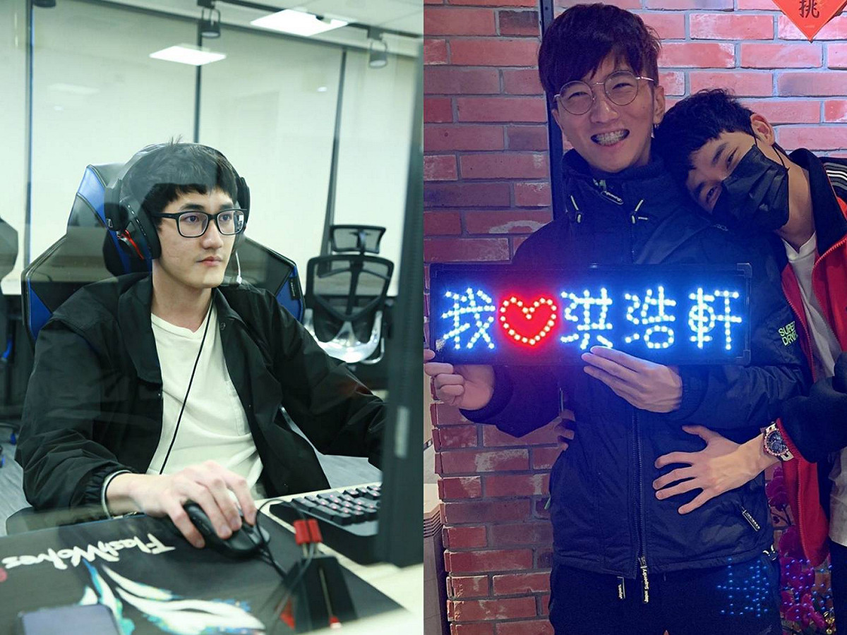 目前效力於中國電競俱樂部Top Esports的台灣選手Karsa，因疫情肆虐無法歸隊報到，目前都待在台中閃電狼電競基地。 圖：閃電狼提供、翻攝自MMD IG/新頭殼合成