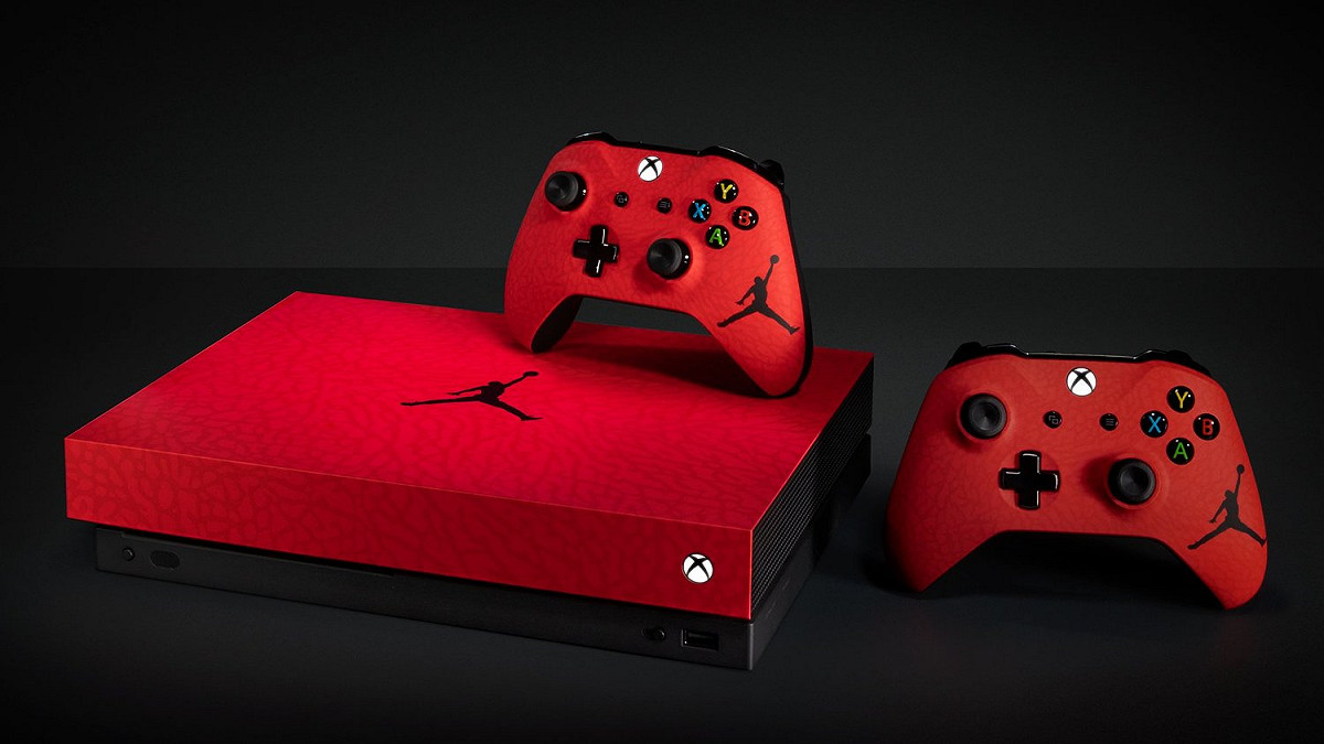 Xbox宣布與Jordan Brand推出聯名主機，只送不賣。 圖：翻攝自推特