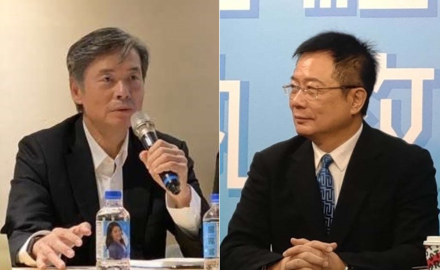 國民黨前秘書長金溥聰(左)、國民黨副秘書長蔡正元(右)。 圖:新頭殼合成