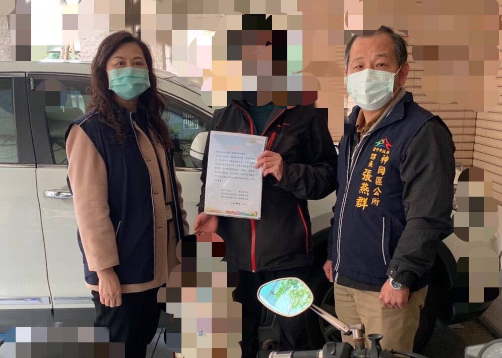 台商隔離期滿返家。 圖 : 台中市政府/提供
