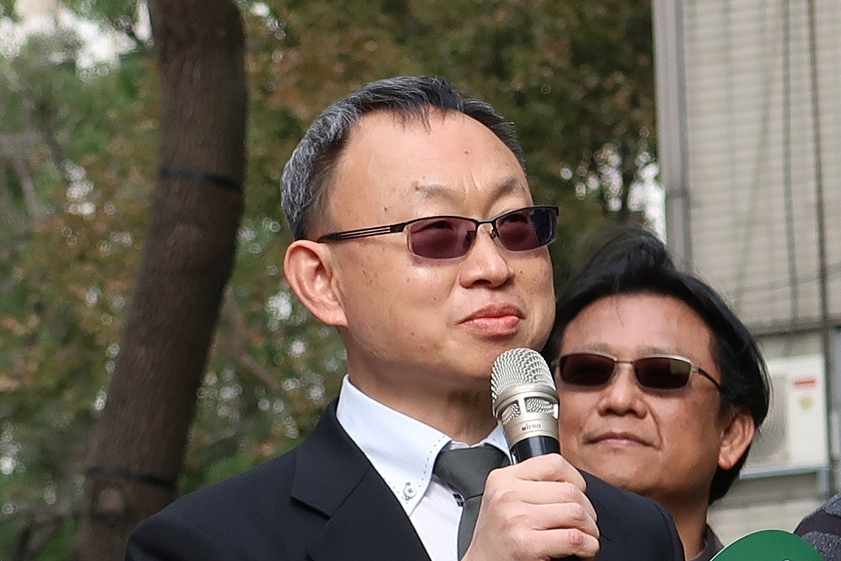 台灣東突厥斯坦協會理事長何朝棟律師 圖：林朝億/攝
